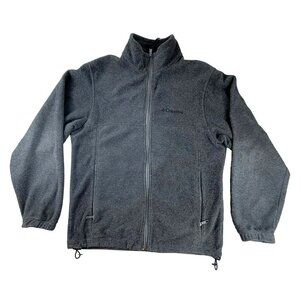 Columbia Mens Jacket Dark Grey Full Zip Front Size Small JH1506